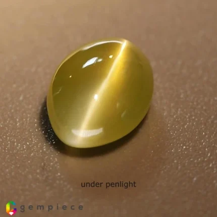 chrysoberyl cats eye 1.37cts - 7x5mm