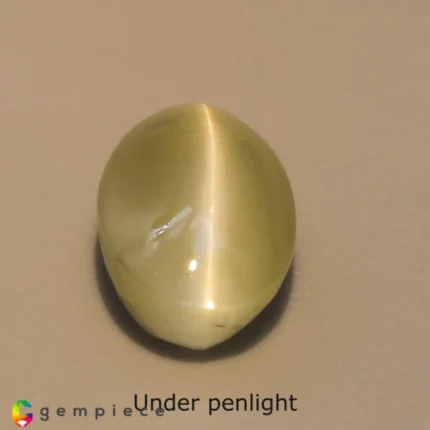 chrysoberyl cats eye 2.68cts - 9x6mm
