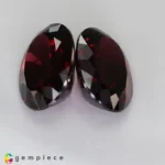 Rhodolite garnet pair 22.38cts - 17x12mm - Image 4
