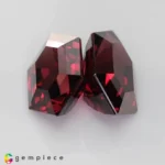 Rhodolite garnet pair 8.67cts - 13x8mm - Image 3