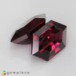 Rhodolite garnet pair 8.67cts - 13x8mm - Image 4